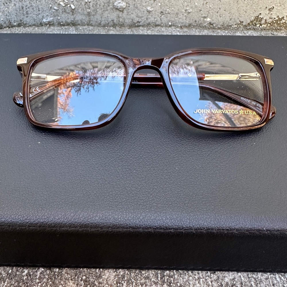 John Varvatos VJVC019 Havana Glasses 52-21-145